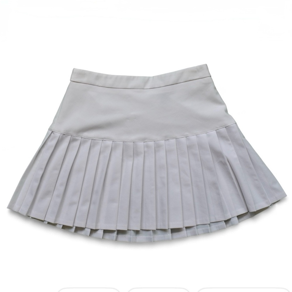 White Pleated Tennis Skirt